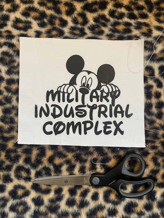 MILITARY INDUSTRIAL MICKEY PATCH. 8X6