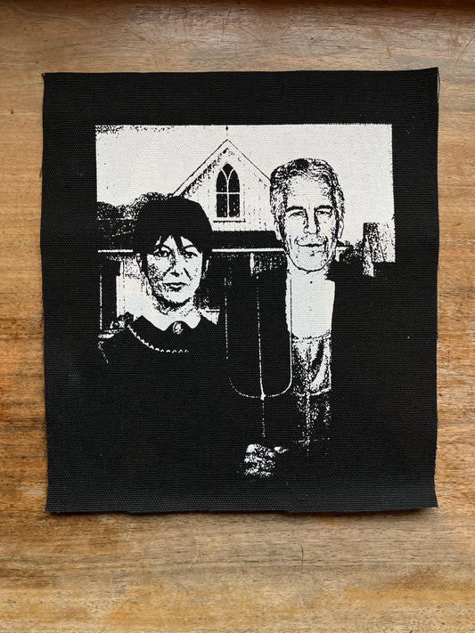 EPSTEIN GHISLAINE AMERICAN GOTHIC PATCH
