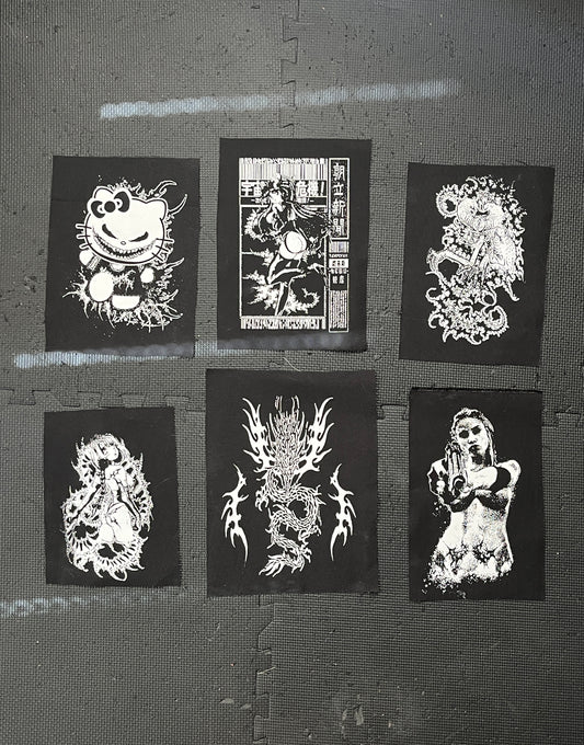 LARGE SIZED PATCHES+PRINTS