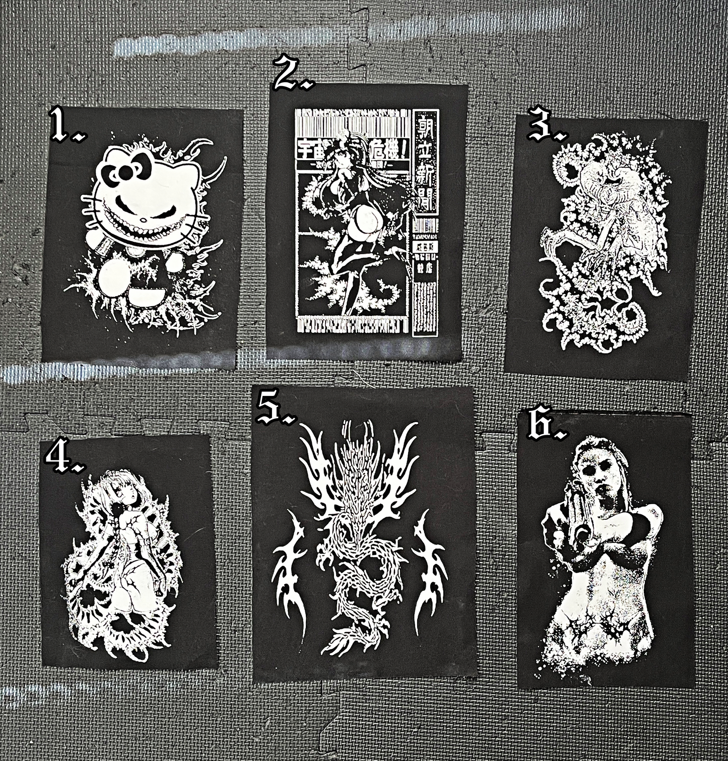 LARGE SIZED PATCHES+PRINTS