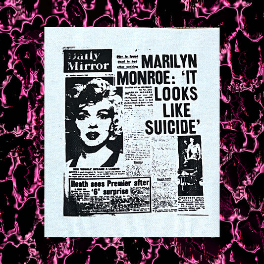 Marilyn Monroe Newspaper Patch